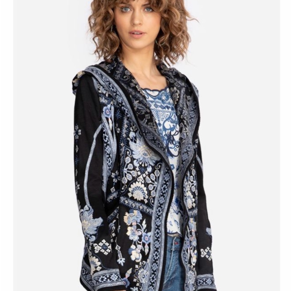 Johnny Was Klios Short Hoodie XS